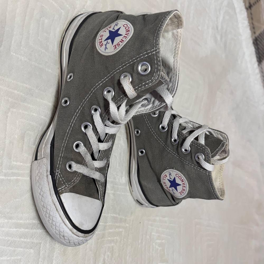 Converse Gray High Top Sneakers